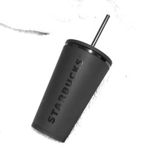 16oz Matte Black Starbucks Tumbler
